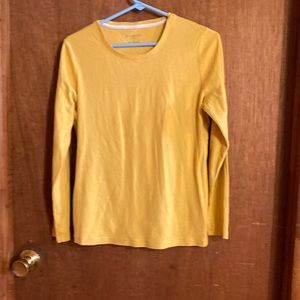 Talbots. Lg. Gold. Long sleeves. Great condition. Soft. 100% cotton.